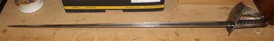 Geo V officers sword